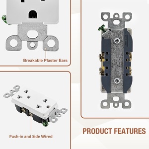 15A 125V chúng tôi tiêu chuẩn điện cắm ổ cắm tường Ổ cắm ổ cắm 10A 250V Mỹ tiêu chuẩn ổ cắm - Product Image 6