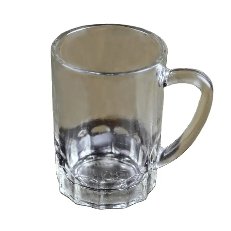 Groothandel Goedkope Prijs 3Oz Topfabrikant Levert Twisted Mini Glas Bier Mok Shot Glas Met Handvatten Voor Huishouden
