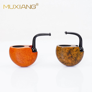 MUXIANG Briar Wood Tobacco Pipe Bent Shape Handmade Smoking Pipe For Men Gift - Product Image 3