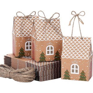 Nhà Sản Xuất Màu Nâu Ngọt Ngào Giá Rẻ Cá Tính Hộp Đóng Gói Tùy Chỉnh Thiết Kế Đẹp Hộp Giấy Gói Giáng Sinh - Product Image 1