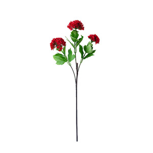 Fleurs d'hortensia artificielles Ruilisi, blanches et vertes, en plastique et soie, 3 têtes, style européen, décoration d'intérieur, accessoires de mariage - Product Image 5