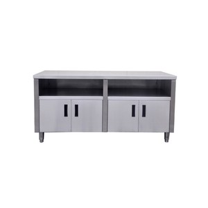 โต๊ะทำงานกลางครัวสแตนเลสสำหรับร้านอาหารฟาสต์ฟู้ด รุ่น K1527-1 - Product Image 2