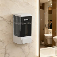 Heaidea CD-1022 ABS Modern 1000ml Dispenser Sabun Cair Manual yang Dipasang di Dinding untuk Hotel, Rumah Sakit, Kantor, Kamar Mandi, dan Penggunaan di Rumah