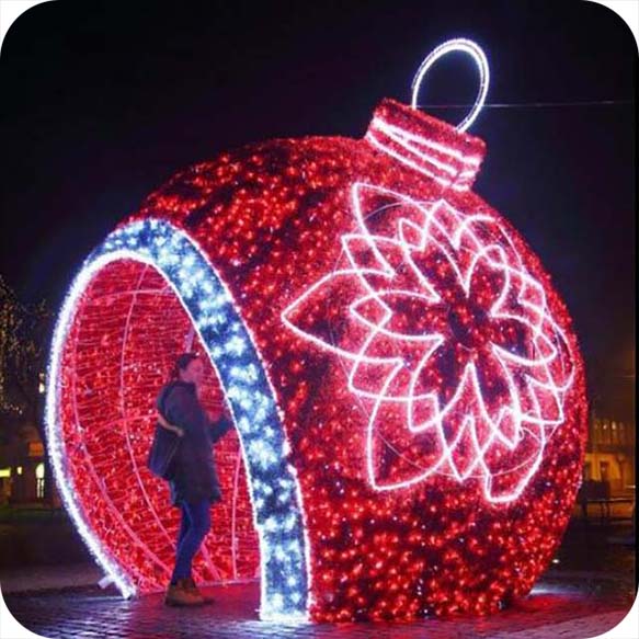 Christmas Street Decoration Light Custom Luxury Street Square Lighting Outdoor Christmas Decoration Light