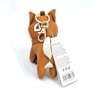 Llavero de Cuero Personalizado de Lujo con Forma de Perro Husky, Llavero Colgante de Cuero PU Hecho a Mano con Forma de Animal OEM - Product Image 3