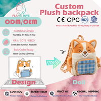 Sac à dos hybride en PVC personnalisé effet peluche, avec rembourrage en coton PP, pour collectionneurs Kidult, certifié EN71, Halloween