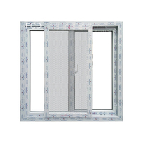 Ventana corredera de PVC para dormitorio, ventana corredera de cristal con diseño de pantalla residencial, precio barato