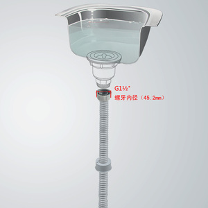 Tubería de drenaje para <span class=keywords><strong>fregadero</strong></span> de cocina, sifón para <span class=keywords><strong>fregadero</strong></span> de cocina, kit de fontanería - Product Image 2