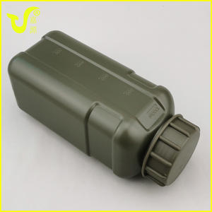 Échantillon gratuit Tasse de cantine d'eau tactique en bois en plein air Tasse de camping en acier inoxydable avec poignée Ceinture de bouilloire d'entraînement de camouflage - Product Image 4