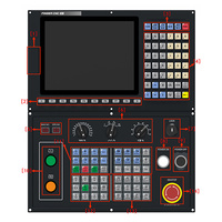 Kit de Contrôleur de Machine de Fraisage CNC à 5 Axes Basé sur PLC, Système d'Exploitation RT Linux, Écran LCD 10,4 pouces pour Machines de Fraisage, de Travail du Bois et de Perçage