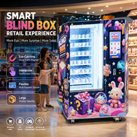 Máquina Expendedora de Cajas Sorpresa de Autoservicio las 24 Horas, Pantalla Táctil, Sistema de Pago con Monedas y Tarjetas de Crédito, Lector de Tarjetas de Regalo Misteriosas