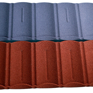 Trung Quốc Nhà Máy Giá trái phiếu/cổ điển/cầu vồng đầy màu sắc Zambia đá tráng kim loại thép mái ngói ARC trái phiếu lợp gạch - Product Image 3