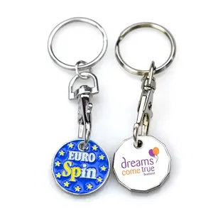 Fabricant de porte - clés Metal UK trolly insert porte - clés Memorial coin pour supermarché panier token