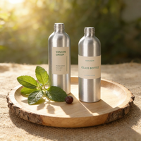 Flacon pulvérisateur cosmétique en aluminium 100ml 200ml 500ml, brume fine, pompe continue, OEM ODM, couleur et logo personnalisés pour parfum