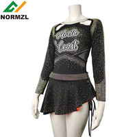 Costume de pom-pom girl brillant avec strass pour filles de l'équipe de conception personnalisée tenue de danse de joie uniformes de pom-pom girl