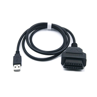Adaptateur de charge pour alimentation automobile 12V, câble GPS OBD, USB vers connecteur OBDII femelle