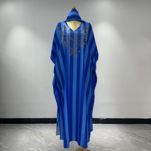 Vêtements pour femmes africaines, Dashiki Abaya, grande taille, robes longues élégantes et amples pour soirée, robes maxi + jupe intérieure, taille unique, pour la danse et les fêtes - Product Image 6