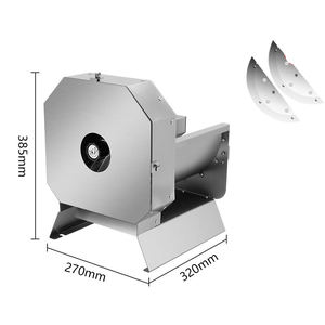 छोटे वाणिज्यिक नींबू स्लिसर और सब्जी आलू काटने मशीन फल और सब्जी छीलिंग स्लिंग मशीन - Product Image 5