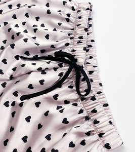 出厂价女式两件套紧身针织蕾丝睡衣套装休闲背心短裤睡衣可爱OEM - Product Image 4