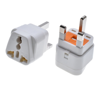 Adaptateur de Voyage Universel Type G avec Mise à la Terre pour Royaume-Uni, Hong Kong, Irlande, Émirats Arabes Unis et Normes Universelles
