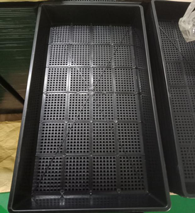 Plateau <span class=keywords><strong>en</strong></span> <span class=keywords><strong>plastique</strong></span> <span class=keywords><strong>en</strong></span> maille <span class=keywords><strong>avec</strong></span> trous pour l'ensemencement et la plantation pour pots de fleurs et jardinières - Product Image 3