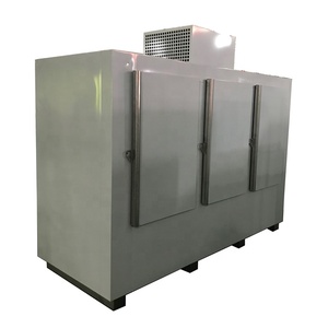 直立型大型<span class=keywords><strong>3</strong></span>ドア屋外用大型製氷機直冷式業務用氷保管販売用冷凍庫 - Product Image 4