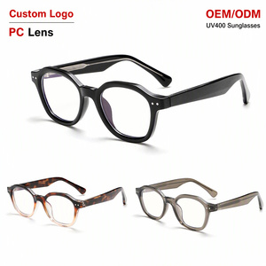 Lunettes anti-lumière bleue Sunray Cellulose Propionate Polygon Frame Insert Needle Hinge Fashion Durable pour hommes et femmes - Product Image 1