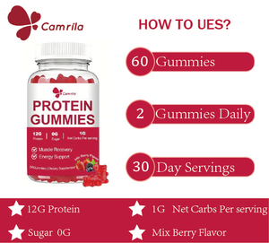OEM Protein Gummies <b>Bears</b> With 12g Muscle-Fueling Supplements Muscle Proteins Gain Best Protein Gummies <b>Bears</b> - Product Image 2