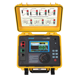 เครื่องทดสอบความต้านทานดินแบบดิจิตอล ETCR3500 5KV สำหรับอุปกรณ์ไฟฟ้า พร้อมแบตเตอรี่ลิเธียมแบบชาร์จได้ - Product Image 2