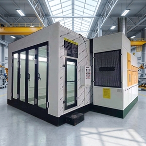 Cabine de peinture compacte à brûleur <span class=keywords><strong>diesel</strong></span> pour la peinture automobile, certifiée CE, marque OKEAH, pour petites ateliers de réparation - Product Image 1