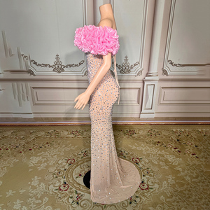 <span class=keywords><strong>Vestido</strong></span> <span class=keywords><strong>de</strong></span> <span class=keywords><strong>flores</strong></span> <span class=keywords><strong>de</strong></span> diamantes <span class=keywords><strong>Vestido</strong></span> <span class=keywords><strong>de</strong></span> <span class=keywords><strong>noche</strong></span> elegante e impresionante <span class=keywords><strong>Vestido</strong></span> sexy <span class=keywords><strong>para</strong></span> mujer Tallas grandes Club nocturno - Product Image 4