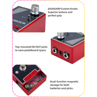 Pédale de booster de guitare Superkick de haute qualité en métal transparent, amplificateur de signal, couche de tonalité, tonalité indépendante, indicateur de niveau