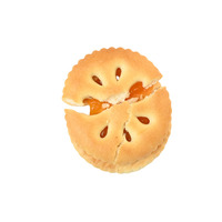 Biscuits sandwichs craquelins semi-durs à la saveur d'orange confite 100g, goût sucré, haute qualité, collations pour le goûter, emballés en sachet
