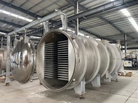 Huchuan industriële vriesdroogmachine voor voedselverwerking, grote capaciteit, SUS304 roestvrij staal, PLC-gestuurd, gasverwarming