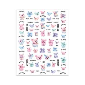 2025 cómo vender <span class=keywords><strong>pegatinas</strong></span> de uñas de dibujos animados oso Animal gato bolsa conejo divertido y lindo Animal calcomanías y <span class=keywords><strong>pegatinas</strong></span> y arte de pared - Product Image 5