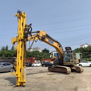 Donner <span class=keywords><strong>naissance</strong></span> à <span class=keywords><strong>la</strong></span> perceuse de soufflage de roche dure de profondeur de 20m installée sur l'excavatrice avec le compresseur d'air - Product Image 1