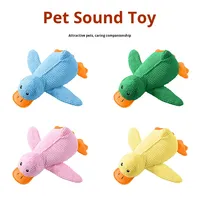 Petit canard jaune écologique, jouet silencieux, durable, à mâcher, peluche, canard pour dormir, pour petits et moyens chiens
