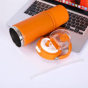 High Quality Custom 900ml <b>Double</b>-<b>Wall</b> Stainless Steel Coffee <b>Mug</b> with Insulated Lid Handle and Straw Titanium Bottle Opener - Product Image 4