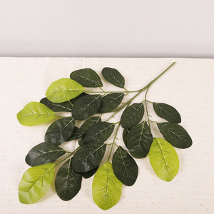 Hojas de Ficus Artificiales de 30cm-100cm de Altura, Simulación Realista, Decoración para Bodas y Hogar, PVC, Goma Suave, Pieza Individual - Product Image 2