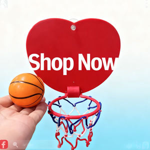 Mini ensemble de jouets de basket-ball en forme de coeur, <span class=keywords><strong>but</strong></span> de basket-ball à ventouse mignon avec balle pour enfants adultes décor de salle de jeu de <span class=keywords><strong>bureau</strong></span> de <span class=keywords><strong>bureau</strong></span> - Product Image 1