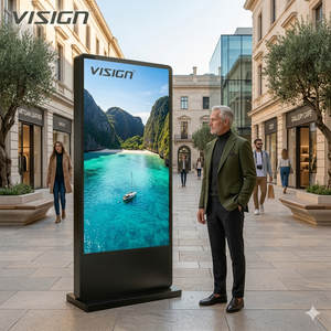 Pantalla LCD para Publicidad Exterior de 43-86 Pulgadas, Personalizada de Fábrica, OEM, Impermeable IP65, Alto Brillo 2500nits, VT-OT043 - Product Image 6