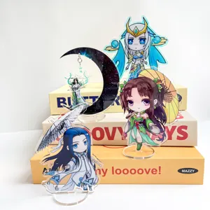 Fábrica haz tu propio llavero logotipo personalizado dijes acrílicos impresos llaveros epoxi plástico dibujos animados Anime llavero personalizado - Product Image 4