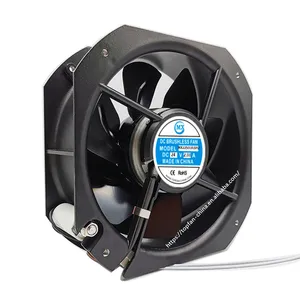 225mm büyük fanlar 9 bıçakları 12v 24v 48v 225x80mm eksenel egzoz motoru soğutma fanı