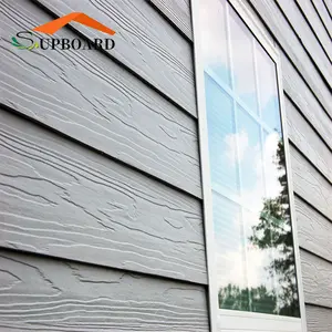 Reinforced Fiber Cement Exterior Wall Panel Cladding Weather Proof Board