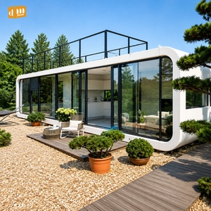 DM Steel <span class=keywords><strong>Maison</strong></span> conteneur modulaire, Villa capsule, Cabine salon, Abri <span class=keywords><strong>de</strong></span> jardin, portable, résistant au vent, facile d'entretien, pour complexe <span class=keywords><strong>de</strong></span> villégiature extérieur, espace <span class=keywords><strong>de</strong></span> <span class=keywords><strong>repos</strong></span> routier et abri <span class=keywords><strong>de</strong></span> jardin - Product Image 4
