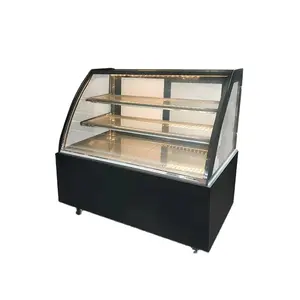 Hot Sale Straight Glass Cake Showcase Display Refrigerator for bakery