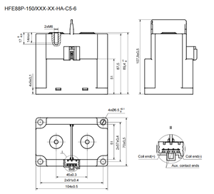 Contactor de CC de Alto Voltaje HONGFA HFE88P-150, 1500V 150A, Relé Contactor, 24V CC, 12V CC - Product Image 4