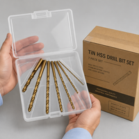 Juego de Brocas Helicoidales de Acero de Alta Velocidad HSS con Recubrimiento de Titanio, Resistentes al Calor, Grado Profesional para Perforar Metal, Madera y Plástico, DIN338
