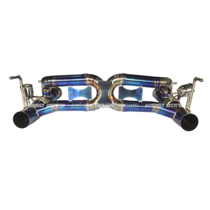 Escape de titanio para Ferrari <span class=keywords><strong>488</strong></span> <span class=keywords><strong>Spider</strong></span>/GTB/Pista 3,9 T V8 Sports Catback Escape Silenciador Eliminar tubos rectos - Product Image 1