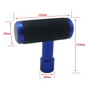 Car Gear <b>Shift</b> <b>Knob</b> Universal Aluminum Ergonomic Blue Black Red - Product Image 4